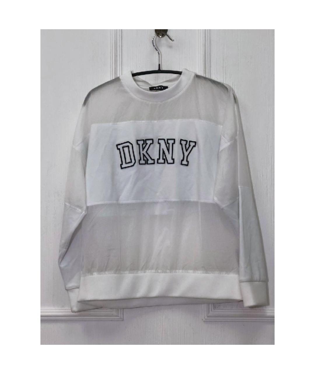 DKNY Белый вискозный джемпер / свитер, фото 8