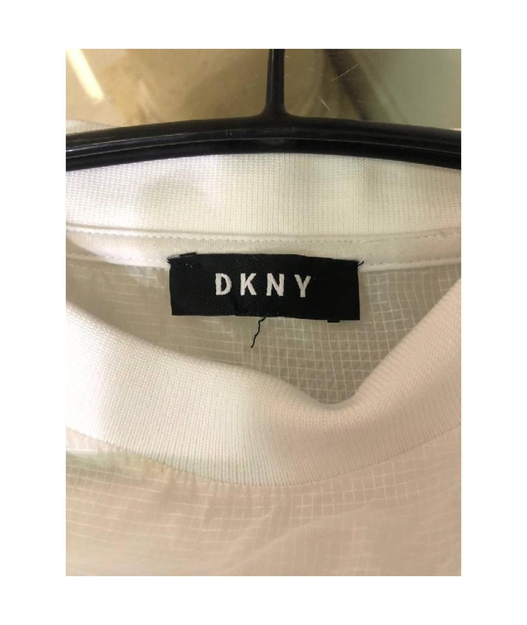 DKNY Белый вискозный джемпер / свитер, фото 3