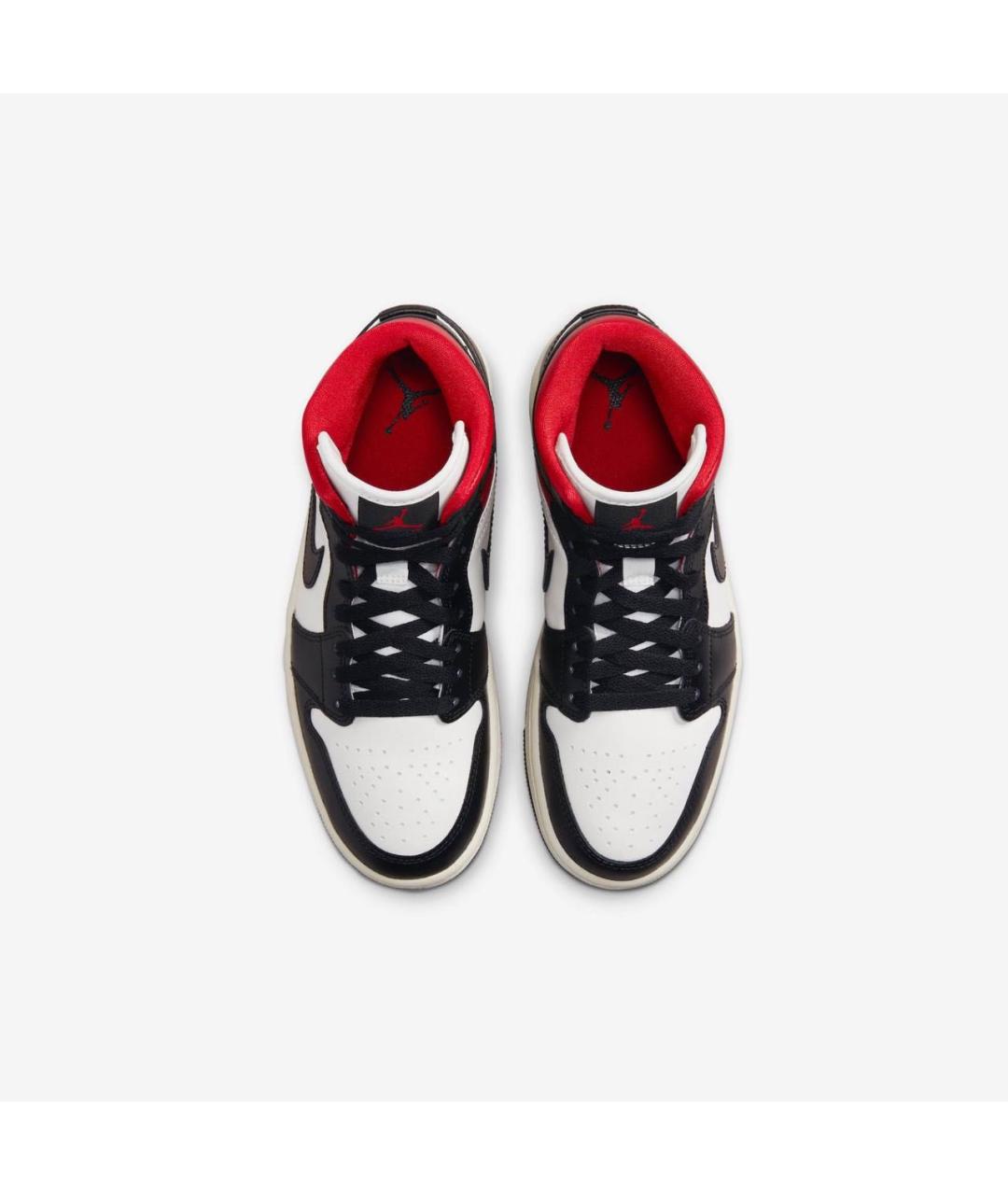 JORDAN Черные кожаные высокие кроссовки / кеды, фото 3