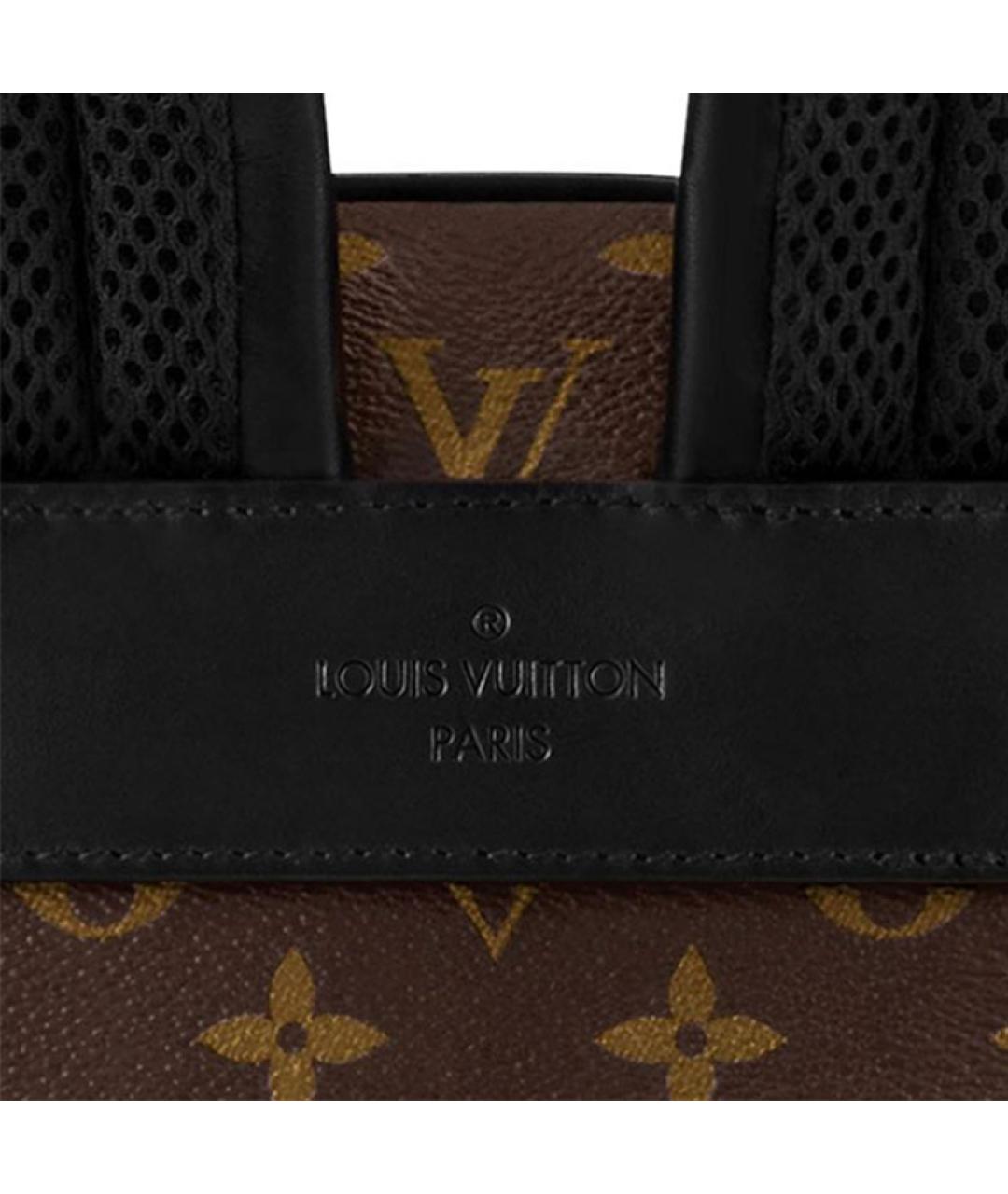 LOUIS VUITTON Коричневый тканевый рюкзак, фото 5