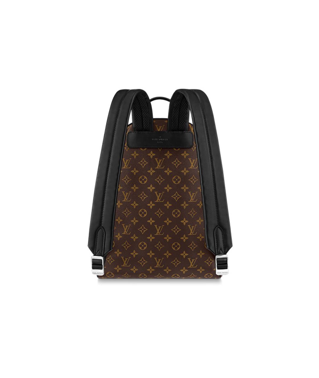 LOUIS VUITTON Коричневый тканевый рюкзак, фото 4