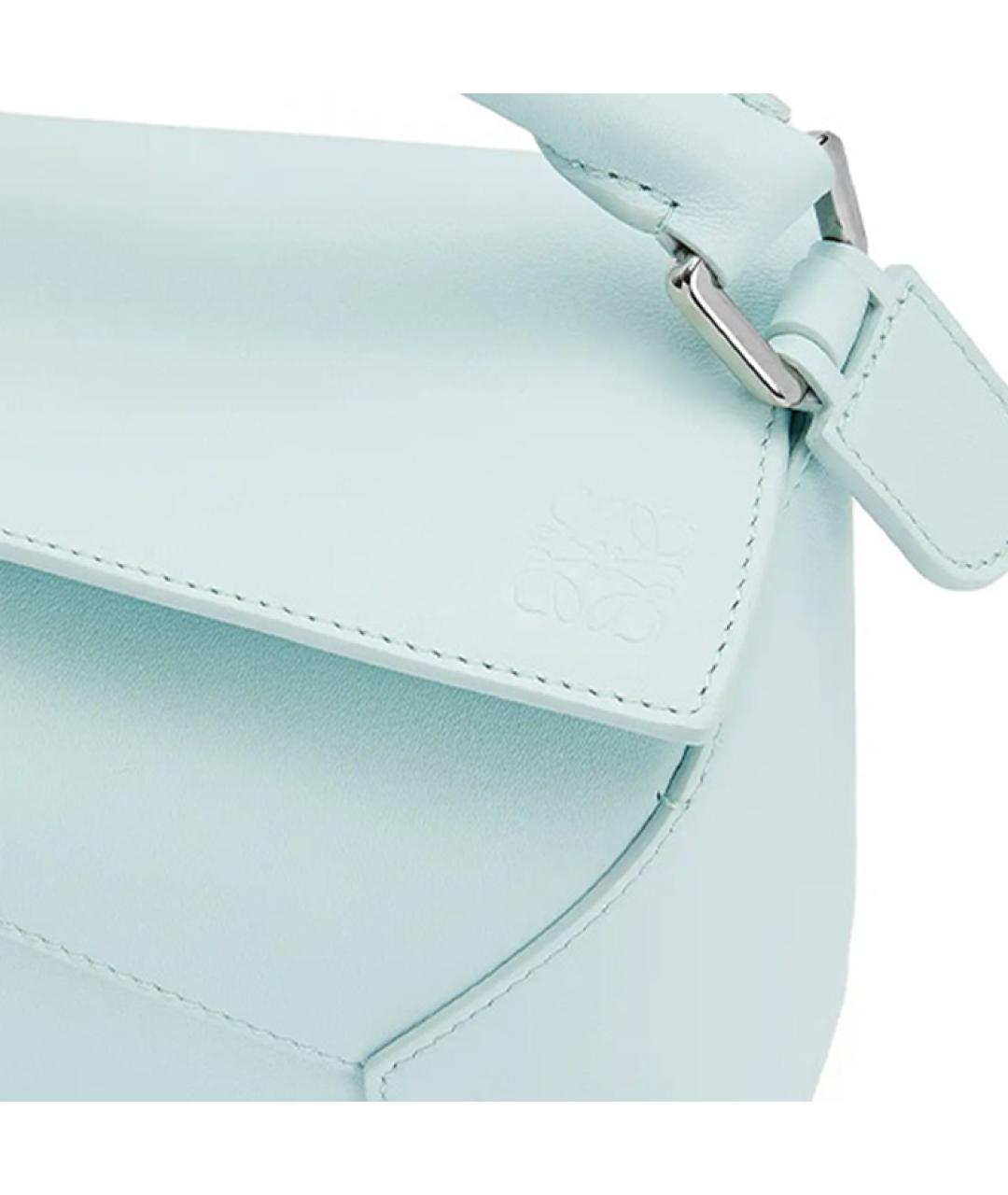LOEWE Голубая кожаная сумка через плечо, фото 7