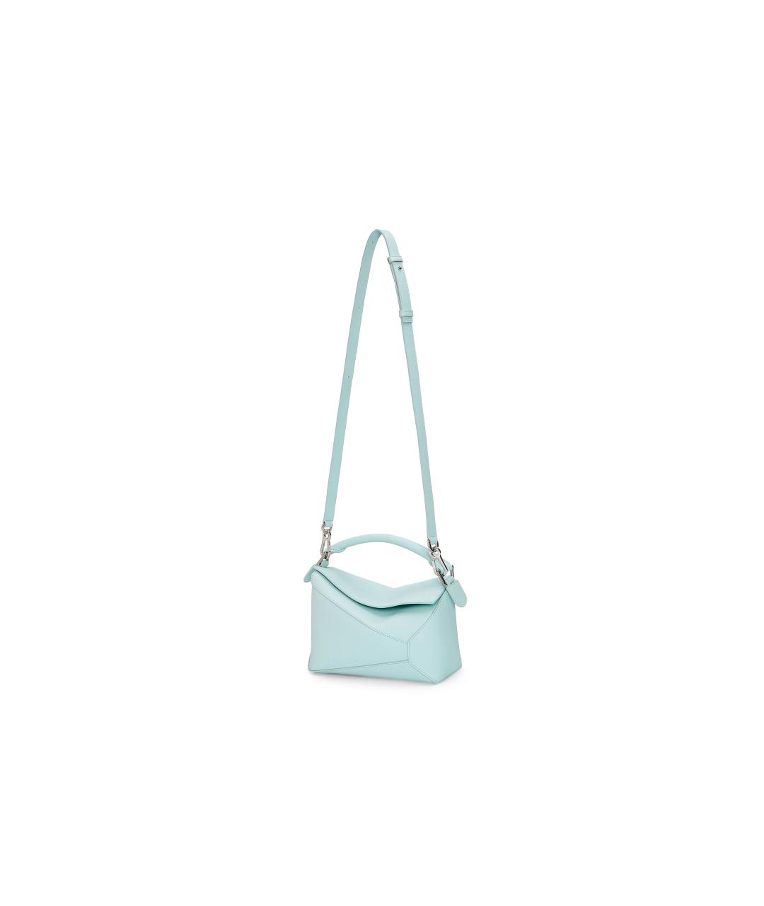 LOEWE Голубая кожаная сумка через плечо, фото 3