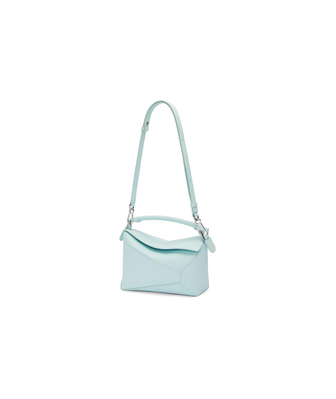 LOEWE Голубая кожаная сумка через плечо, фото 2
