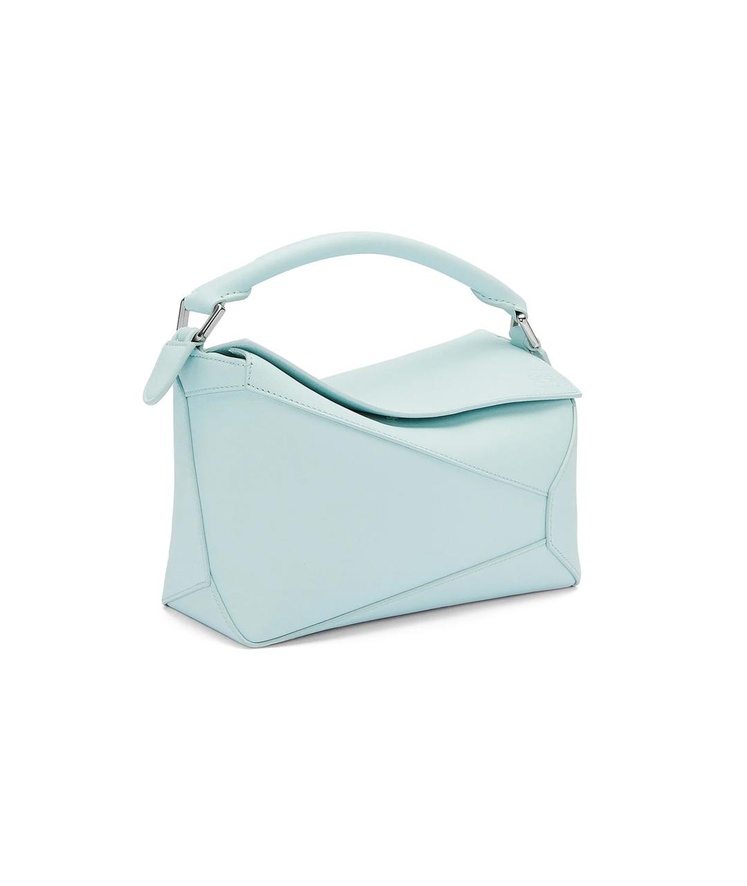 LOEWE Голубая кожаная сумка через плечо, фото 4