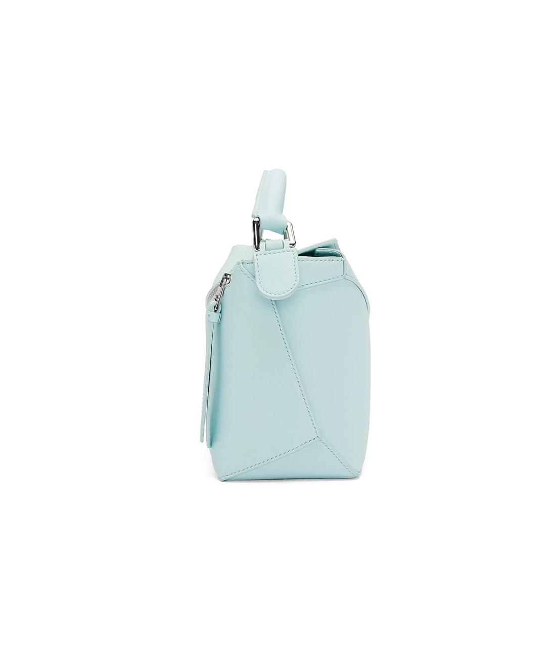 LOEWE Голубая кожаная сумка через плечо, фото 5
