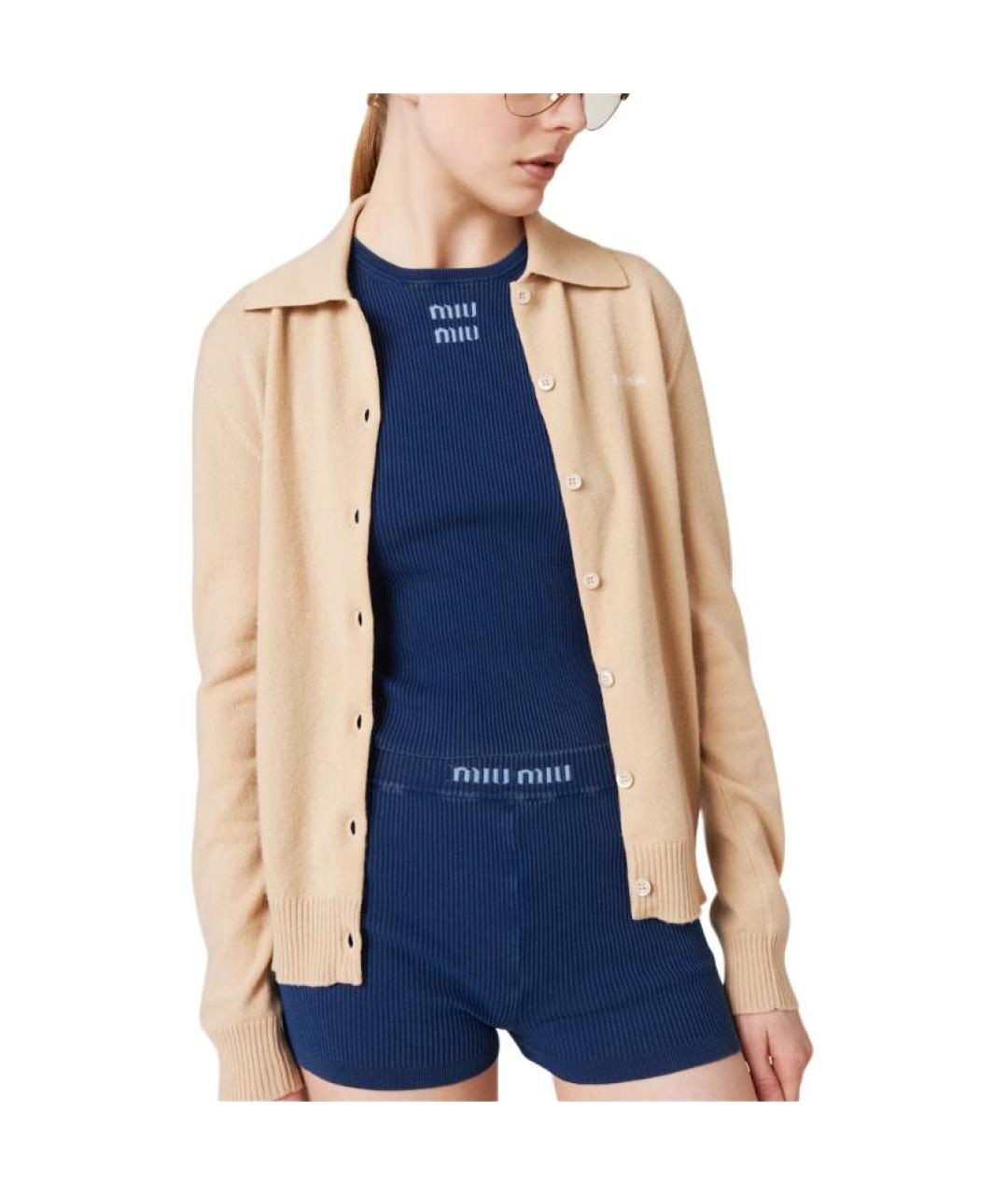 MIU MIU Синий джемпер / свитер, фото 2