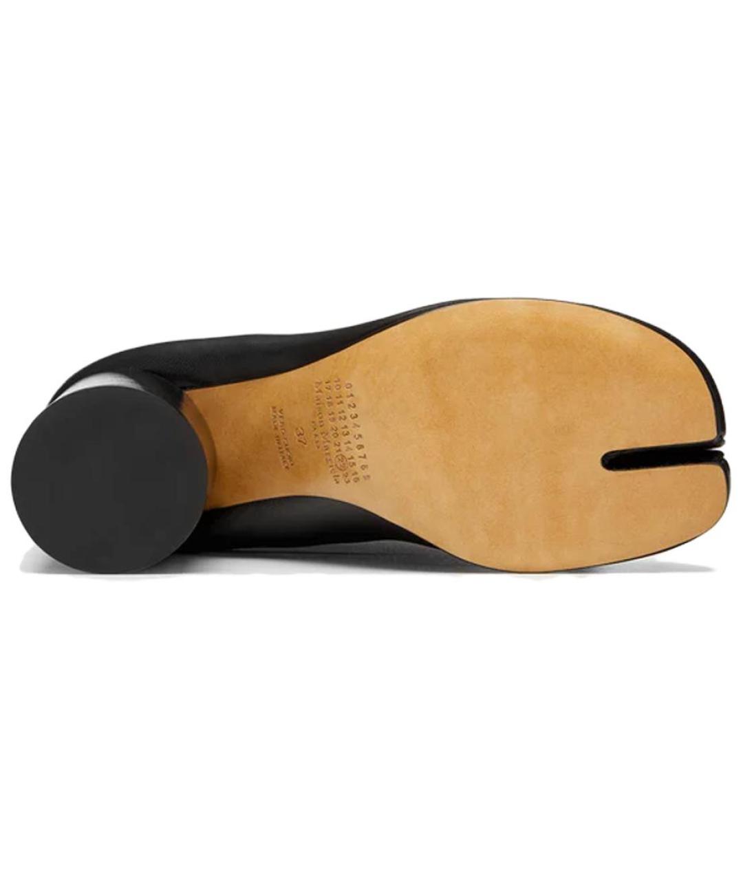 MAISON MARGIELA Черные кожаные сапоги, фото 5