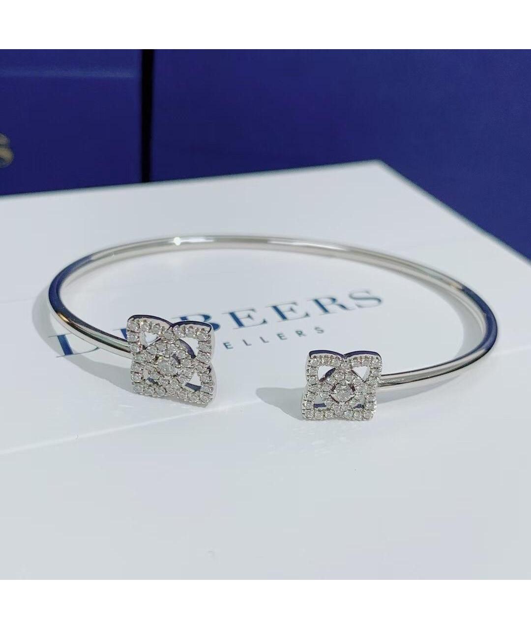 DE BEERS Серебрянный браслет из белого золота, фото 7