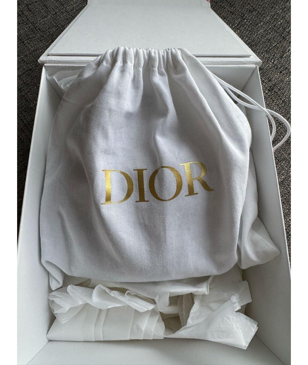 CHRISTIAN DIOR Темно-синяя жаккардовая сумка через плечо, фото 8