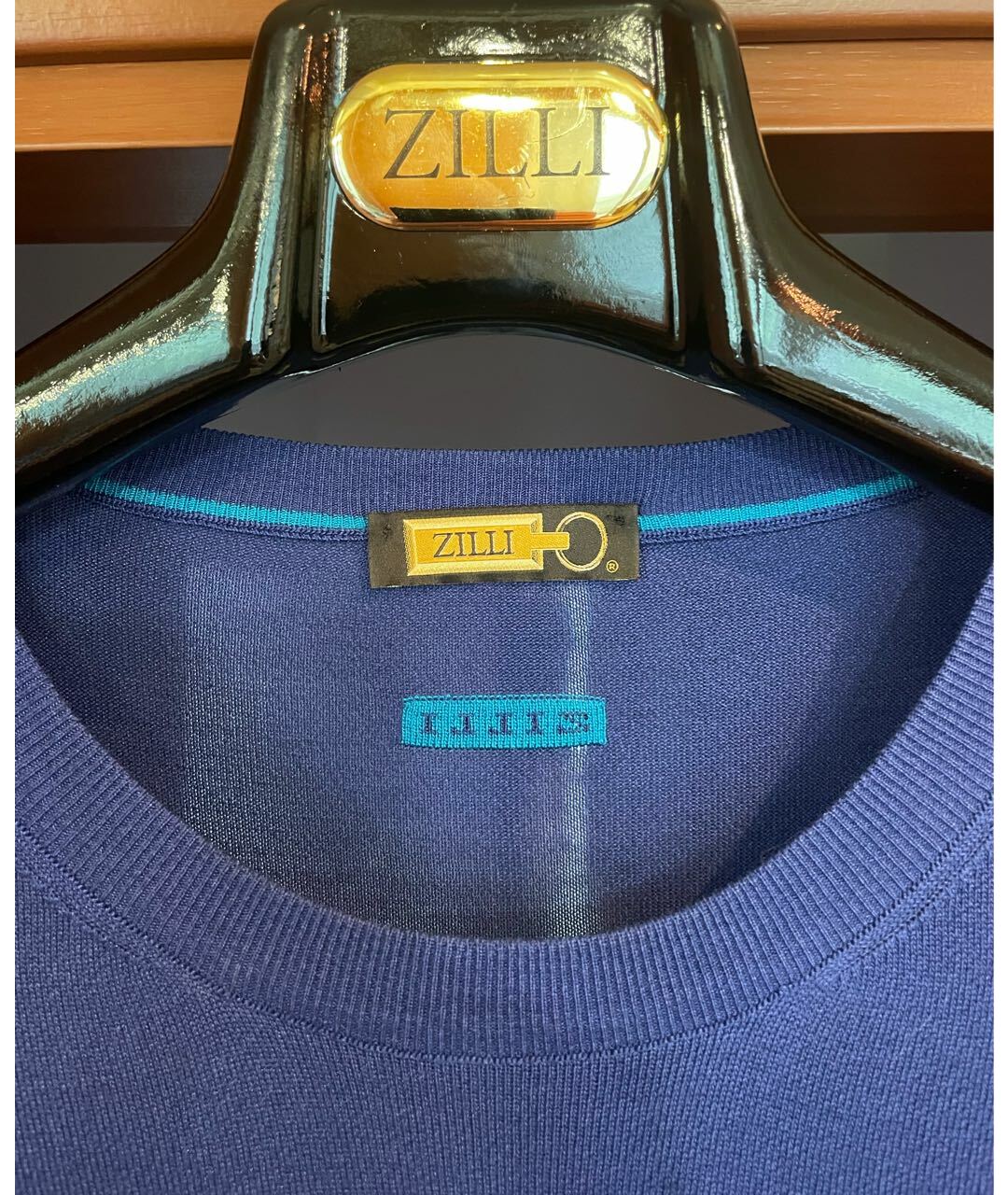 ZILLI Синий шелковый джемпер / свитер, фото 3