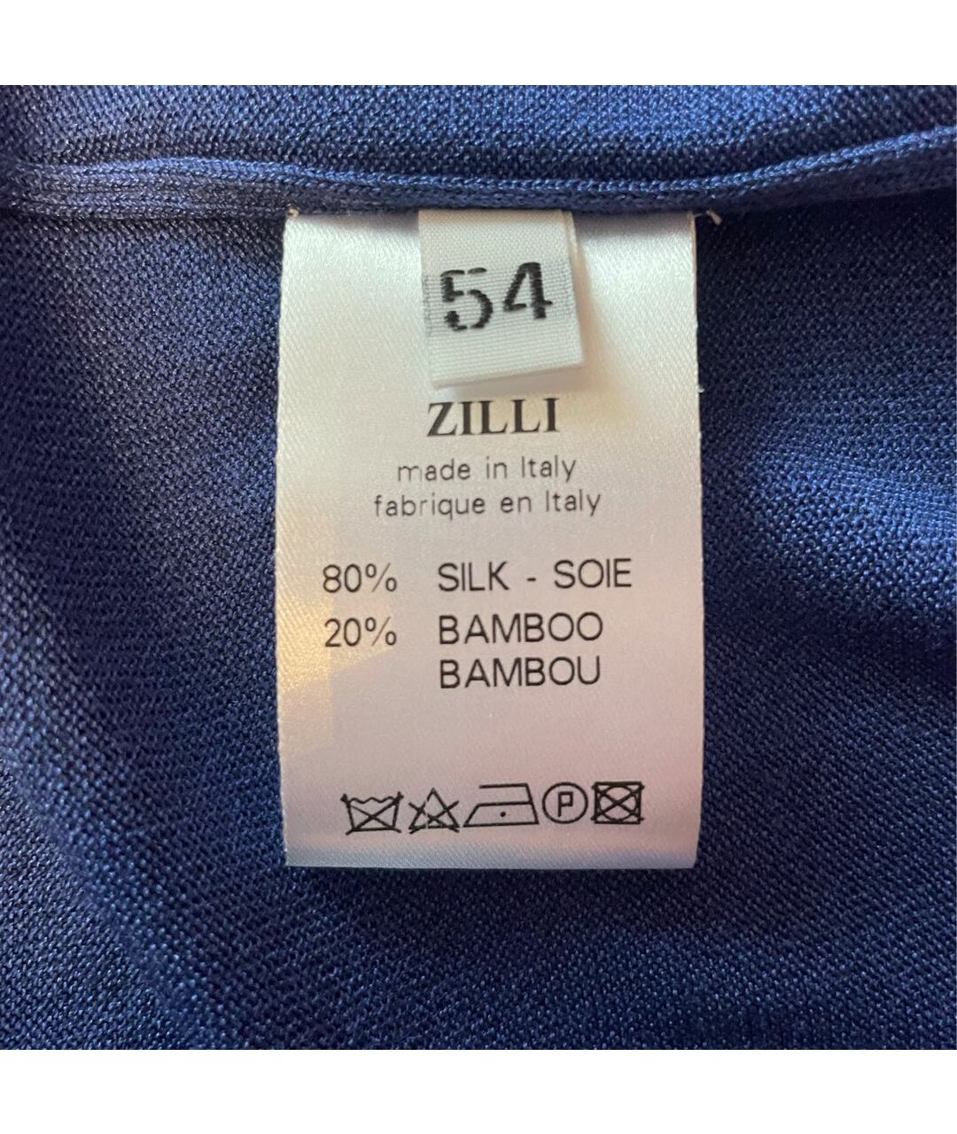 ZILLI Синий шелковый джемпер / свитер, фото 5