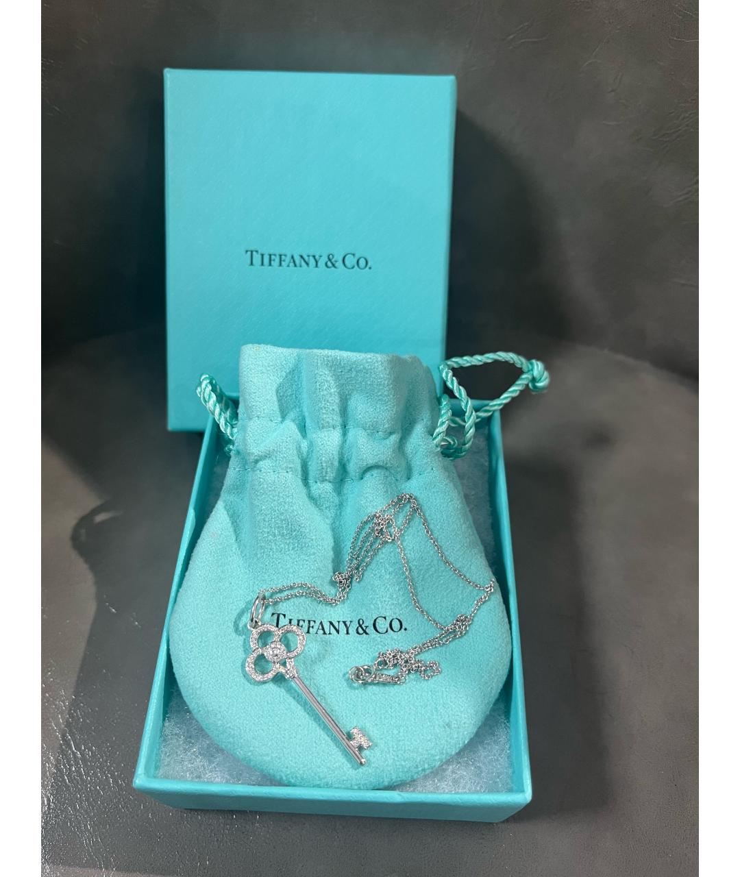 TIFFANY&CO Серебряная подвеска из белого золота, фото 4