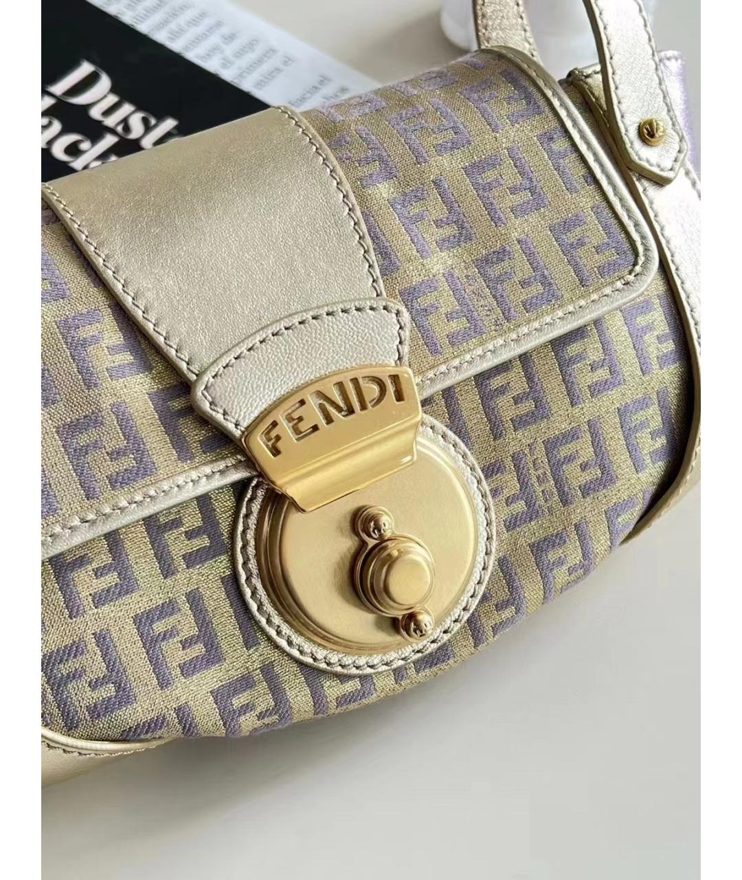 FENDI Хаки сумка через плечо, фото 4