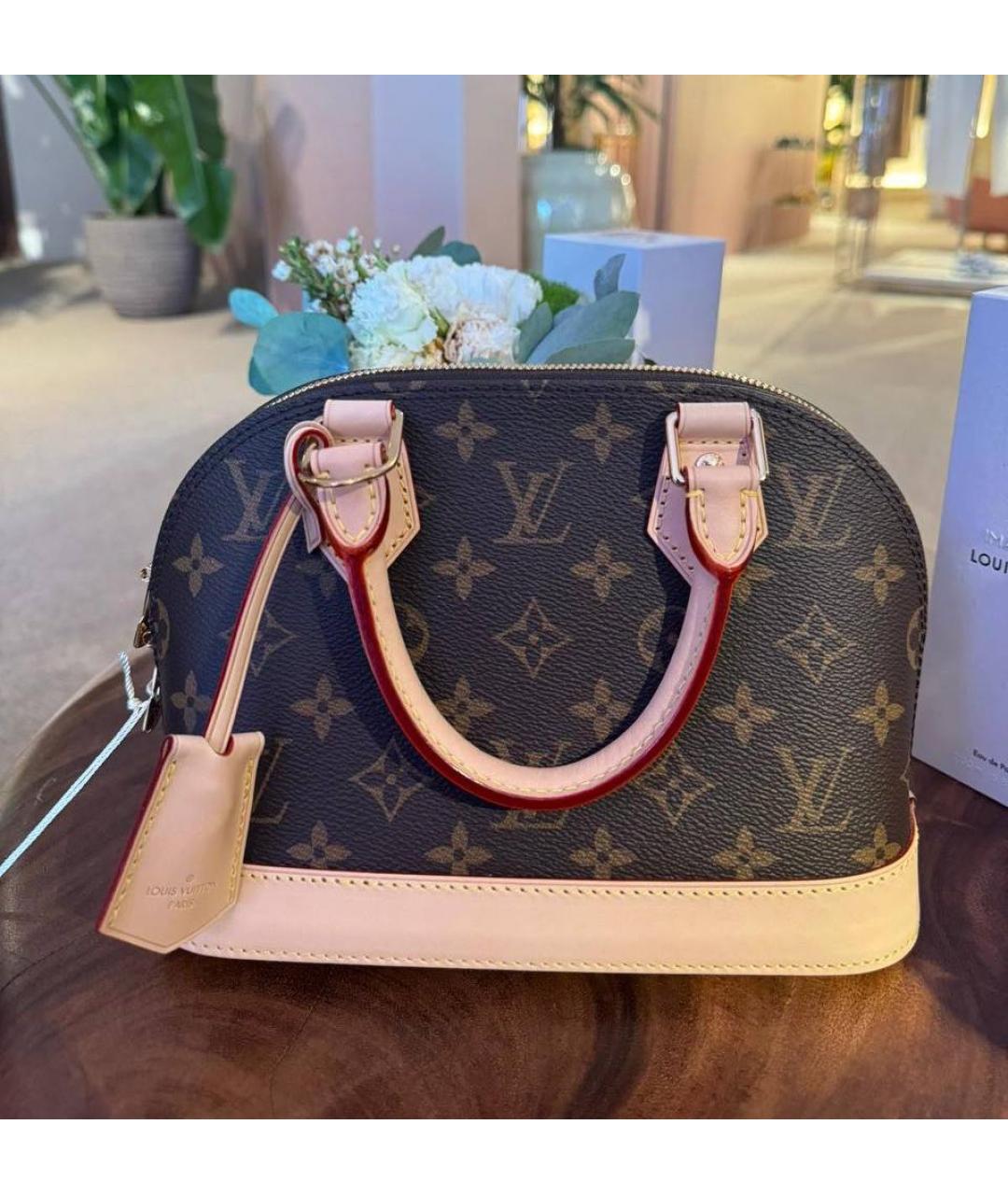 LOUIS VUITTON Коричневая сумка с короткими ручками, фото 2