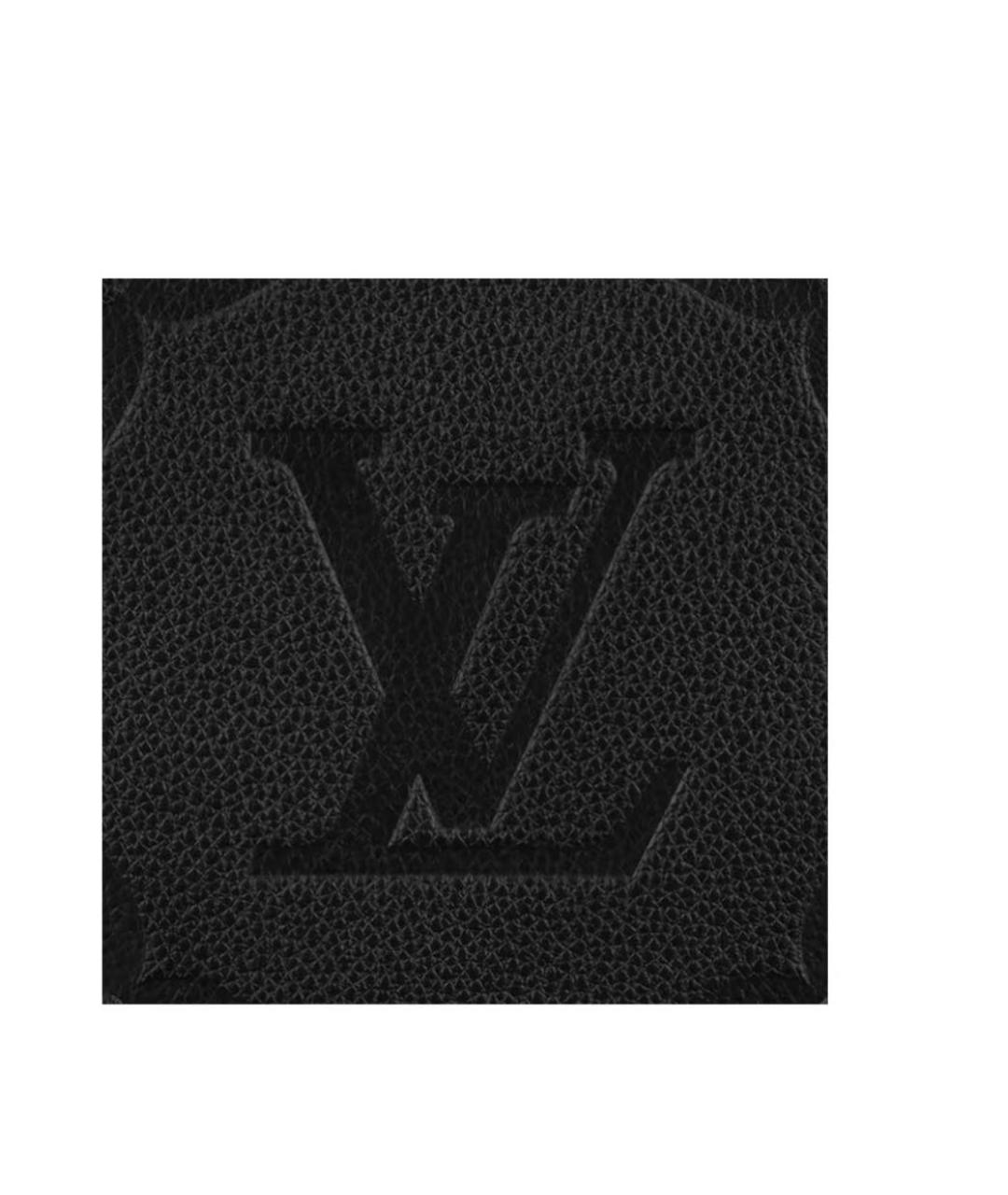 LOUIS VUITTON Черная кожаная сумка тоут, фото 8