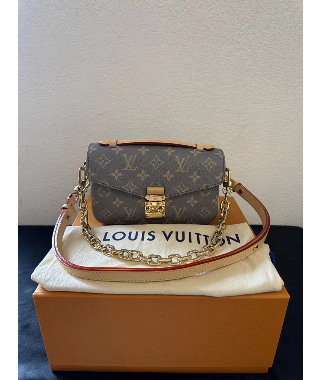 LOUIS VUITTON Коричневая сумка через плечо, фото 8