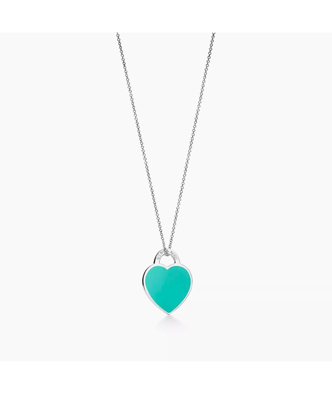 TIFFANY&CO Бирюзовая серебряная подвеска, фото 2