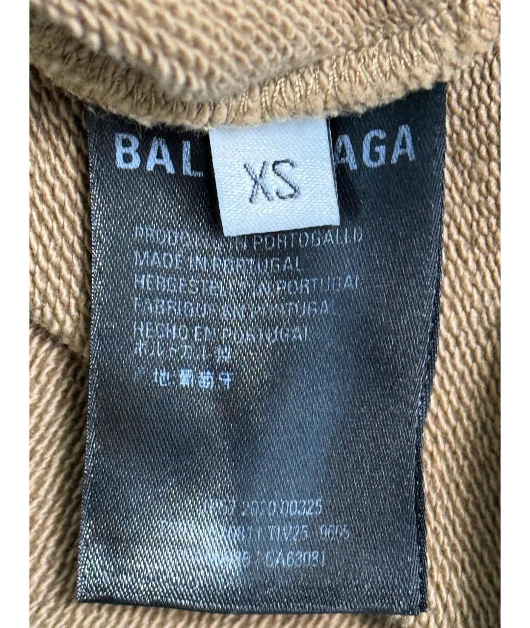 BALENCIAGA Горчичный хлопковый джемпер / свитер, фото 3