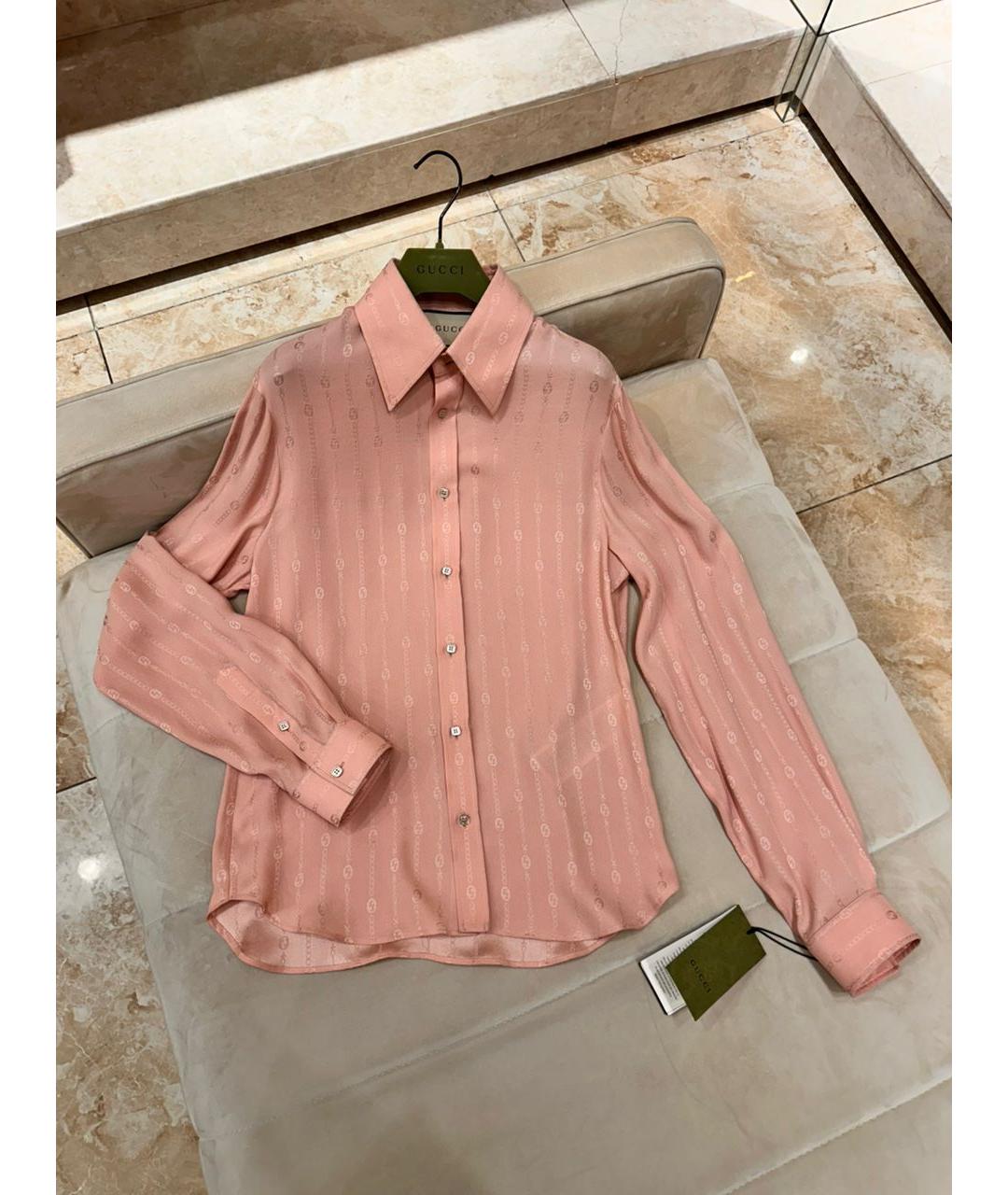 GUCCI Розовая рубашка, фото 2