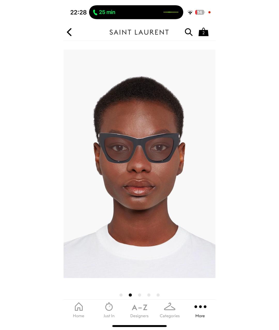 SAINT LAURENT Черные солнцезащитные очки, фото 6