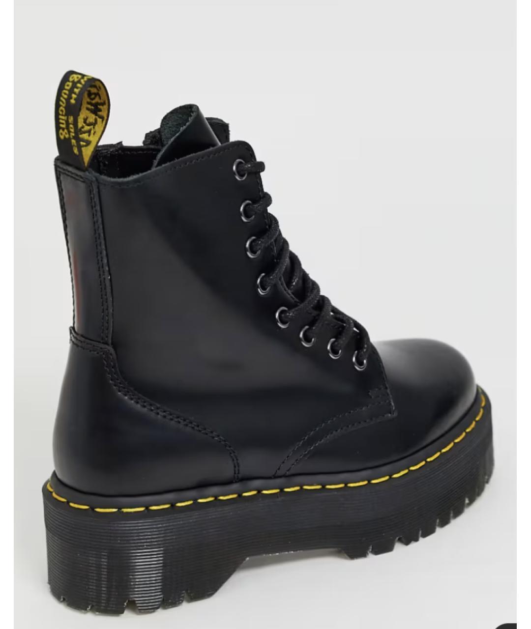 DR. MARTENS Черные кожаные ботинки, фото 3