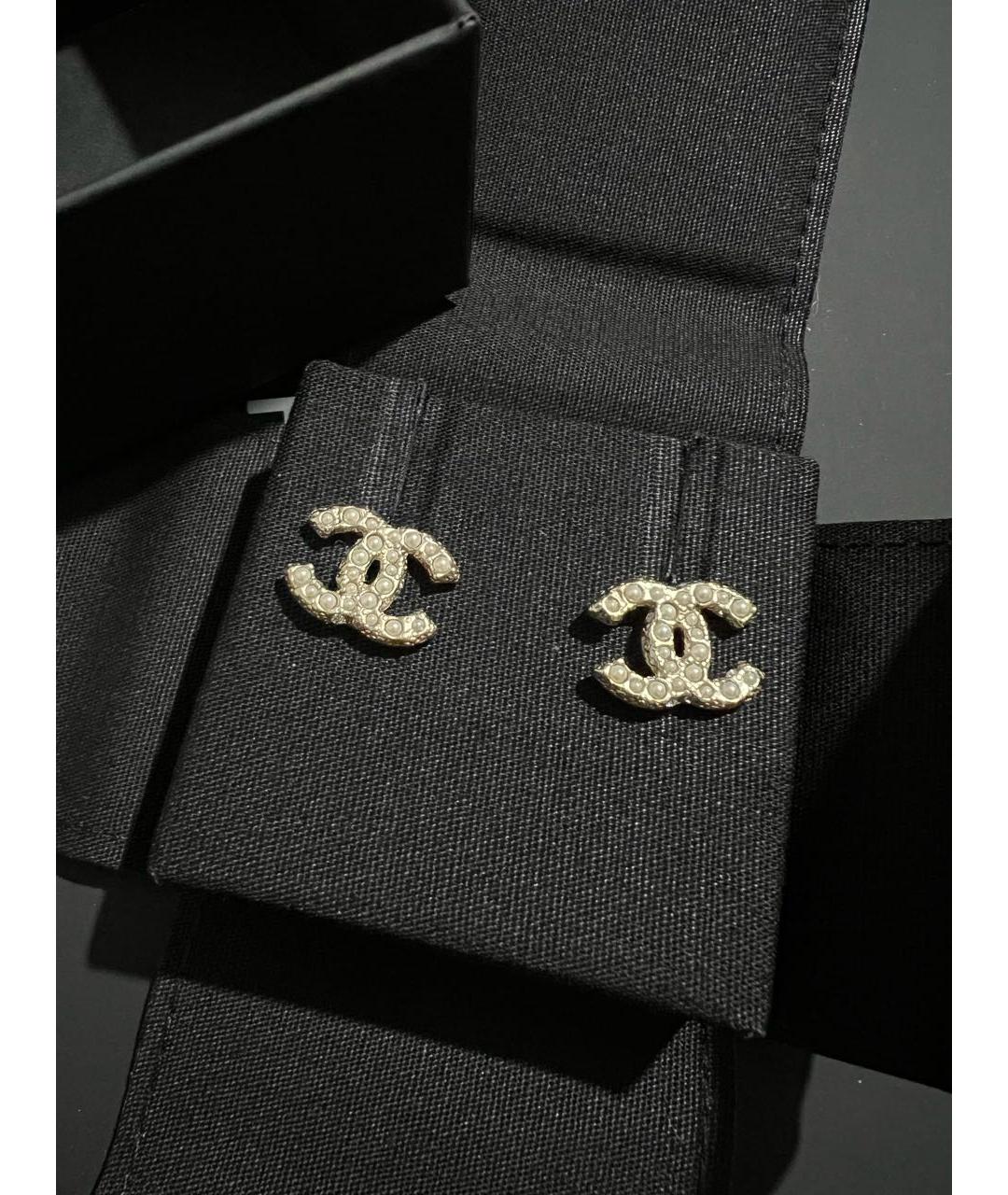 CHANEL Золотые серьги, фото 2