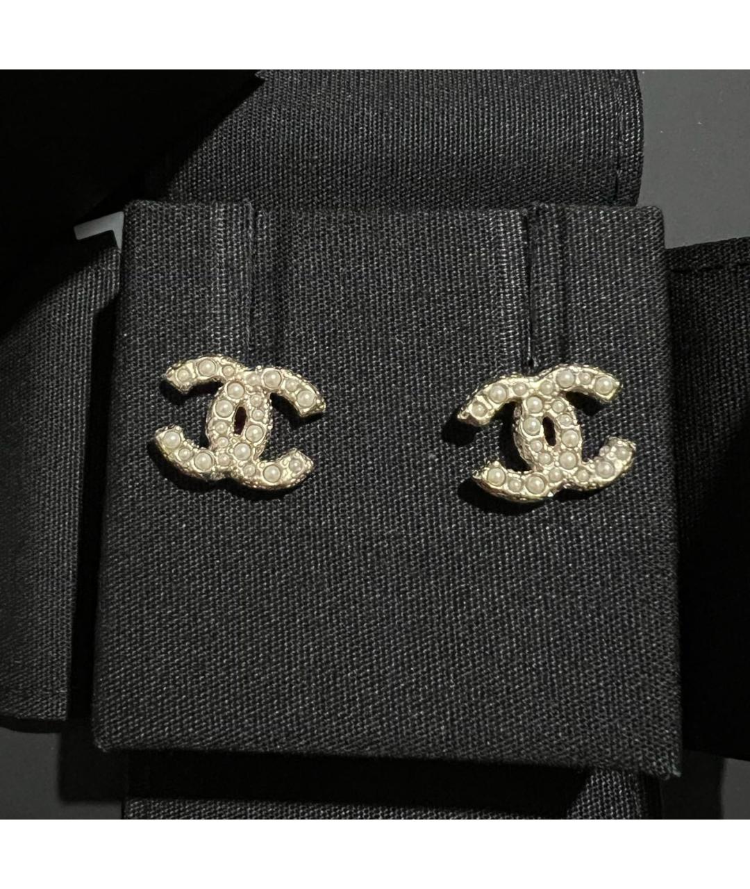 CHANEL Золотые серьги, фото 4