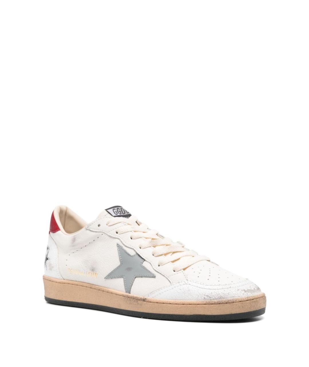 GOLDEN GOOSE DELUXE BRAND Белые кожаные низкие кроссовки / кеды, фото 3