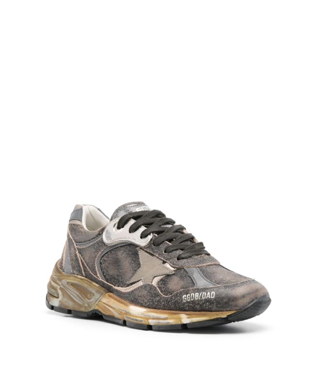 GOLDEN GOOSE DELUXE BRAND Серые кожаные кроссовки, фото 3