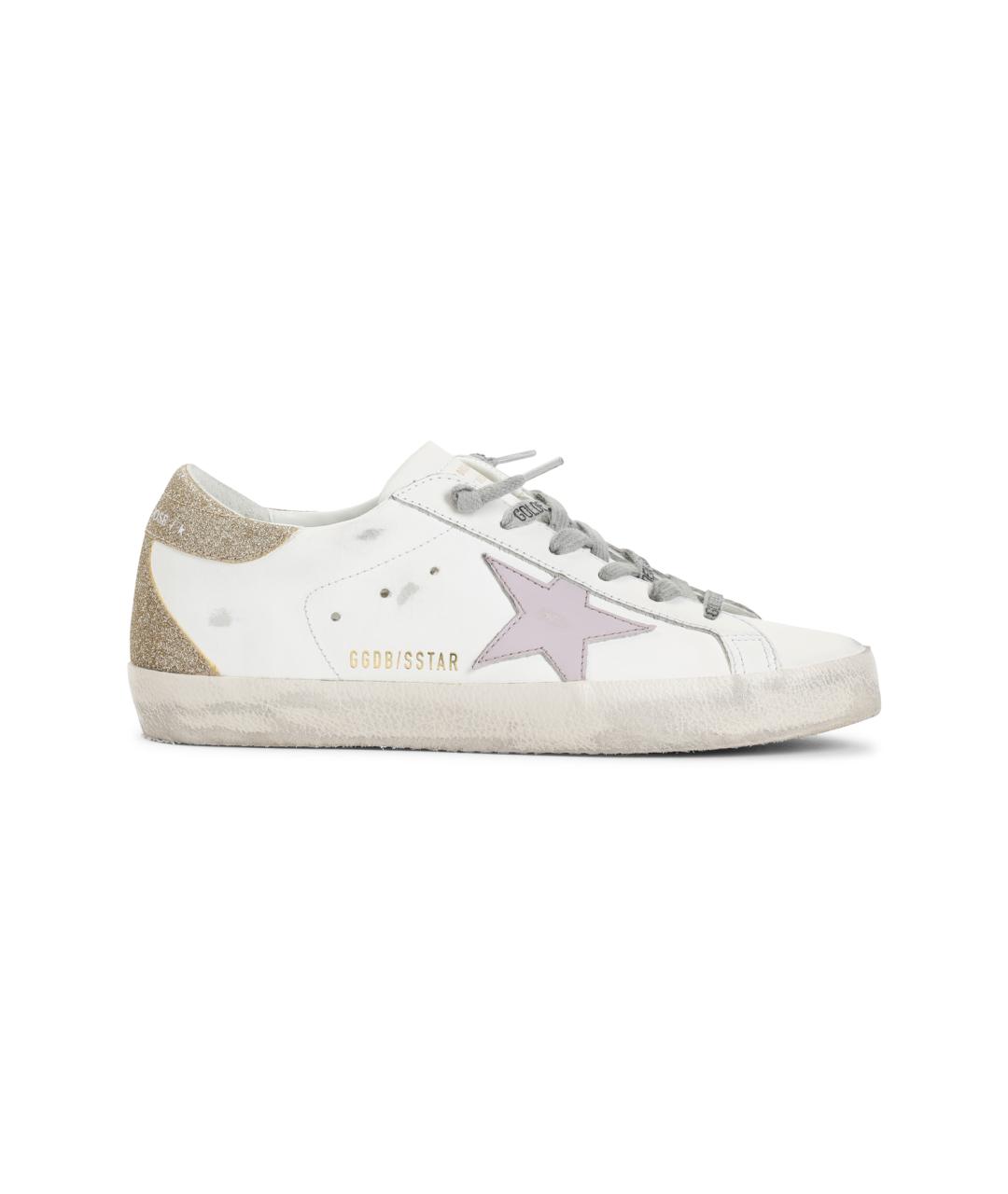 GOLDEN GOOSE DELUXE BRAND Белые кожаные кеды, фото 1