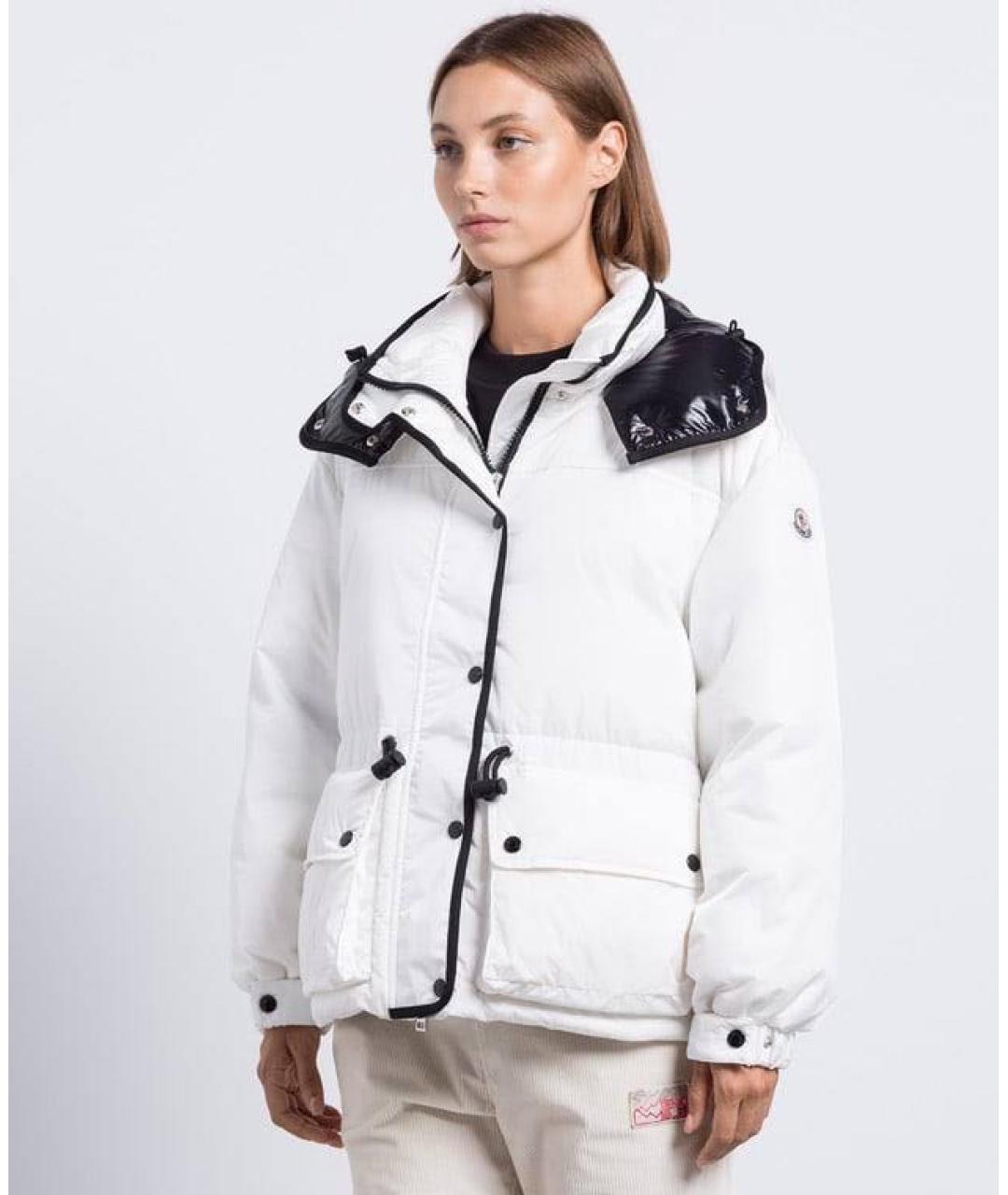 MONCLER Белый пуховик, фото 2