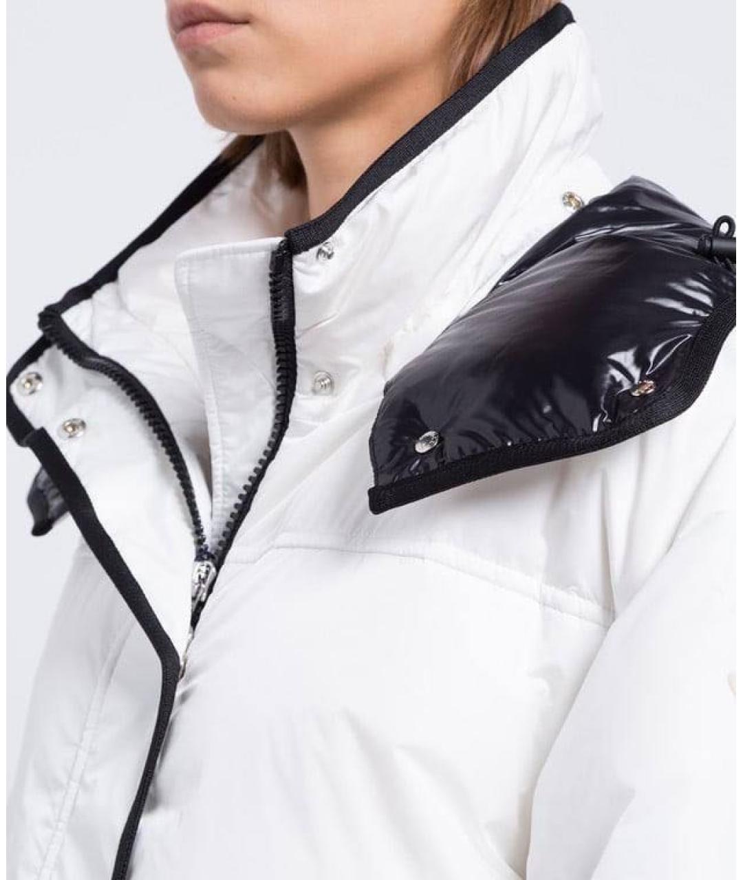 MONCLER Белый пуховик, фото 4