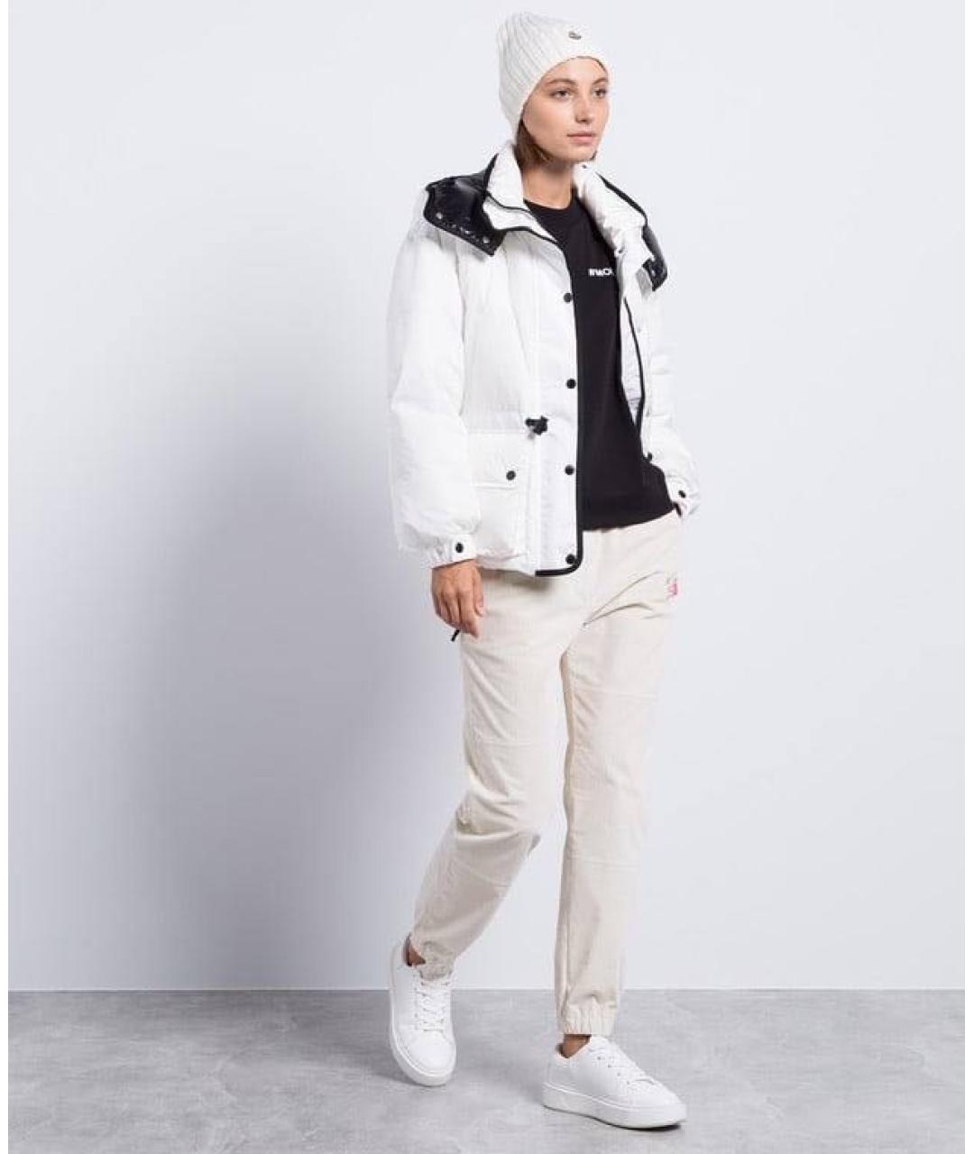 MONCLER Белый пуховик, фото 5