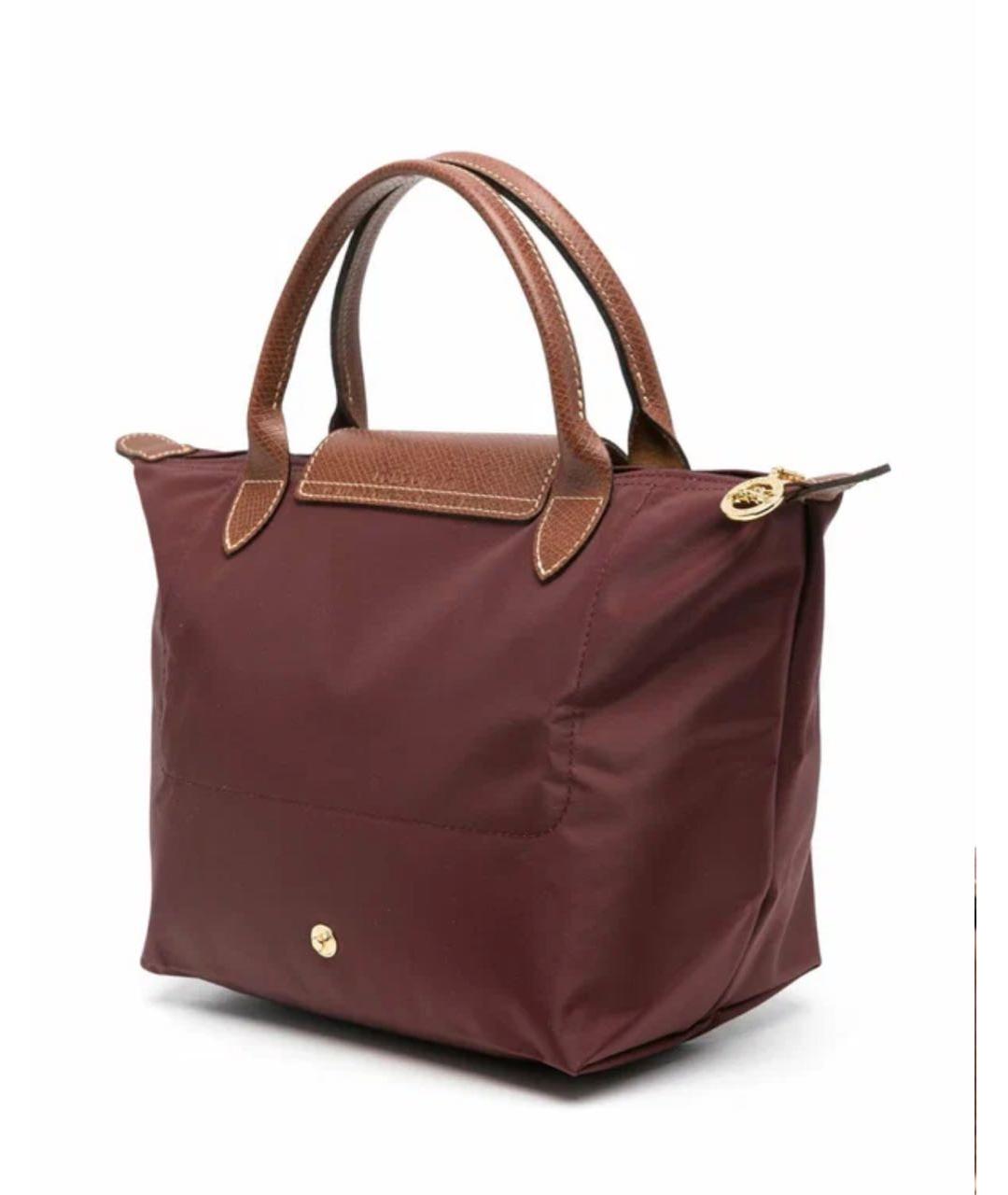 LONGCHAMP Бордовая сумка тоут, фото 3
