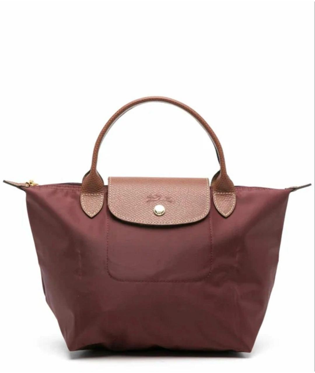 LONGCHAMP Бордовая сумка тоут, фото 4