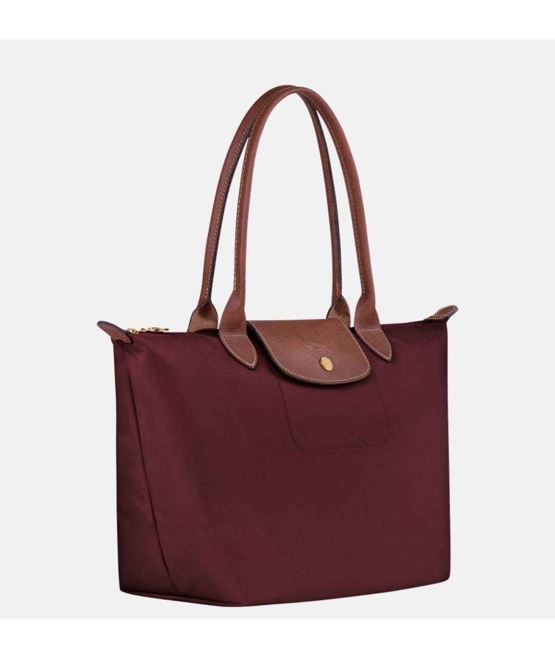 LONGCHAMP Бордовая сумка тоут, фото 3
