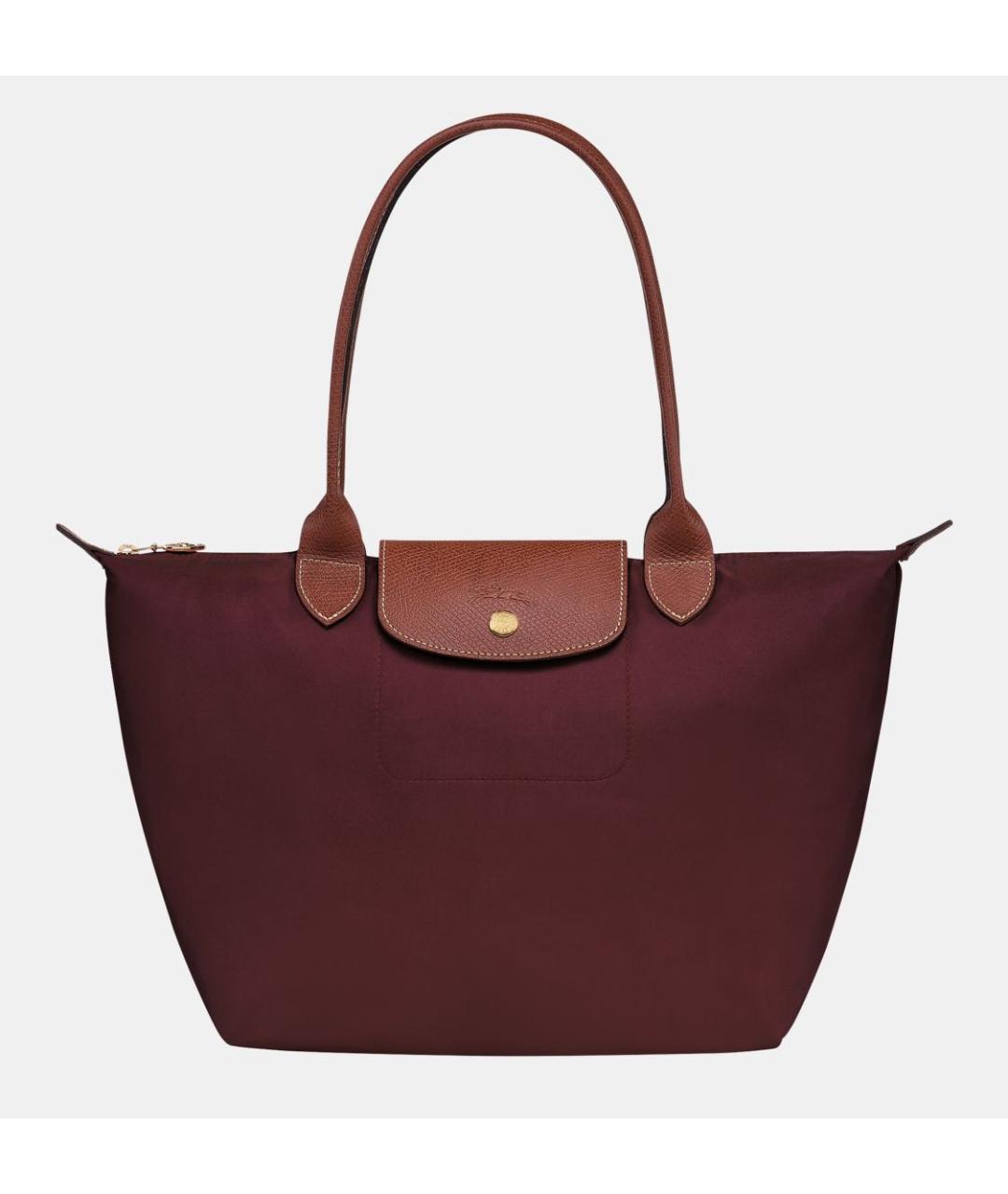 LONGCHAMP Бордовая сумка тоут, фото 4