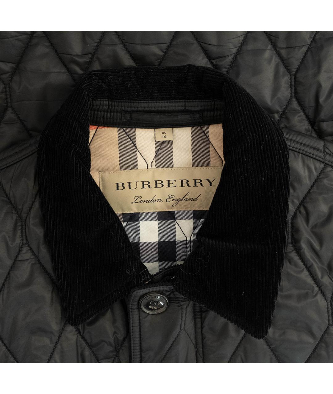 BURBERRY Черная полиэстеровая куртка, фото 3