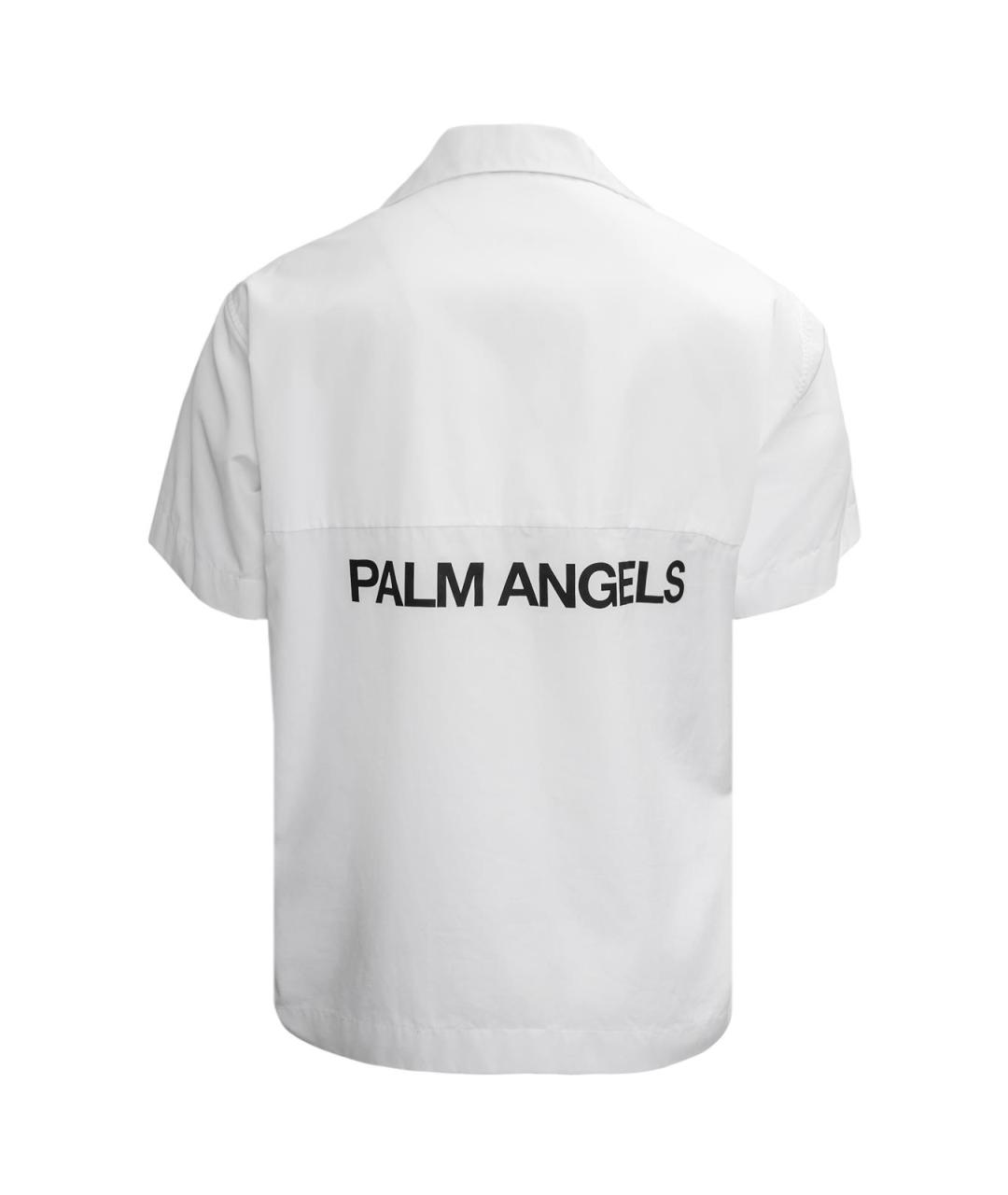 PALM ANGELS Белая хлопковая рубашка, фото 2