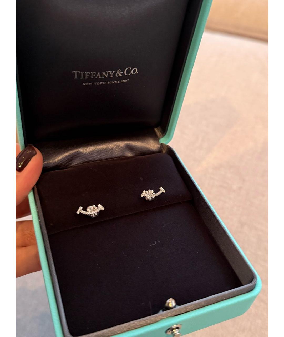 TIFFANY&CO Серьги из белого золота, фото 4