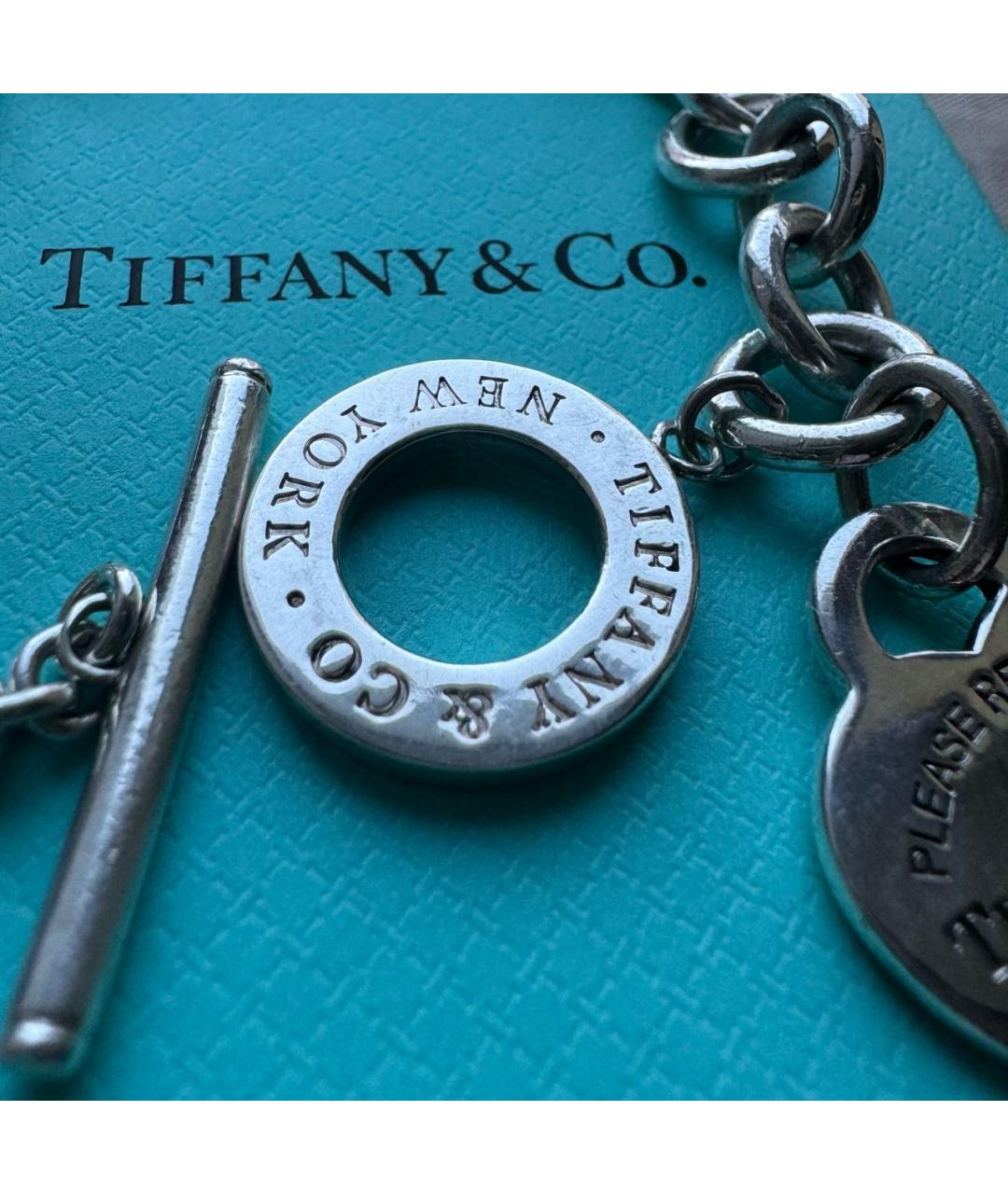 TIFFANY&CO Серебрянный серебряный браслет, фото 7