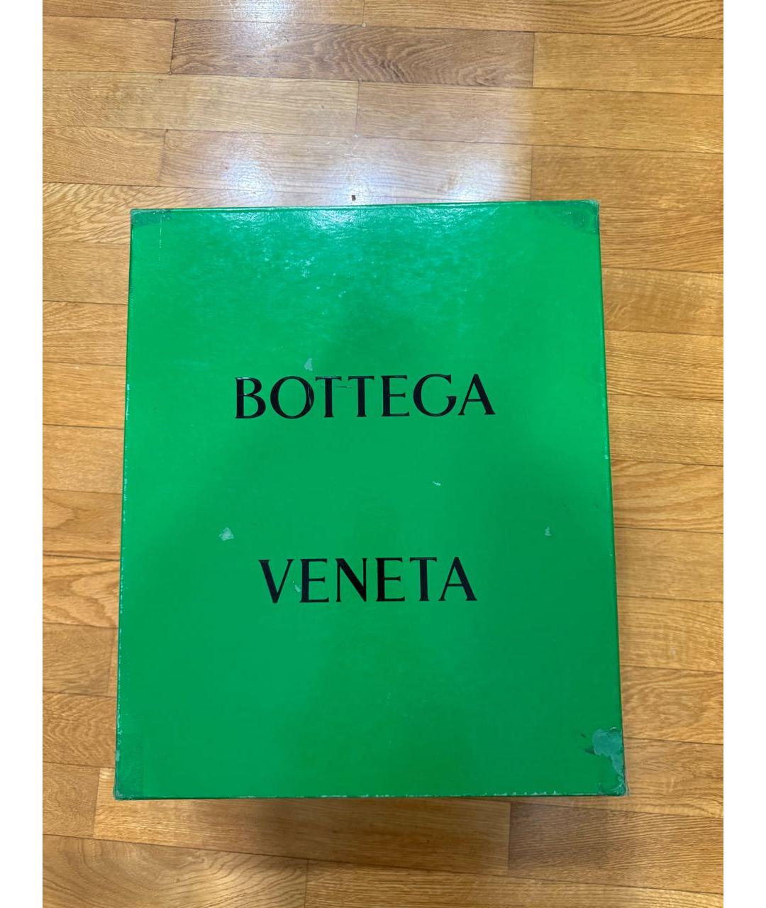 BOTTEGA VENETA Черные кожаные высокие ботинки, фото 6