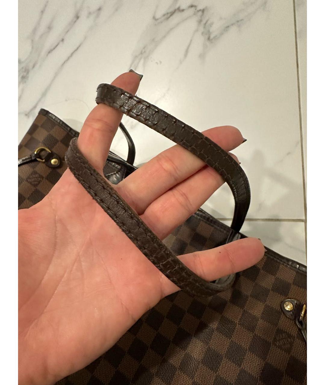 LOUIS VUITTON Коричневая сумка тоут, фото 4