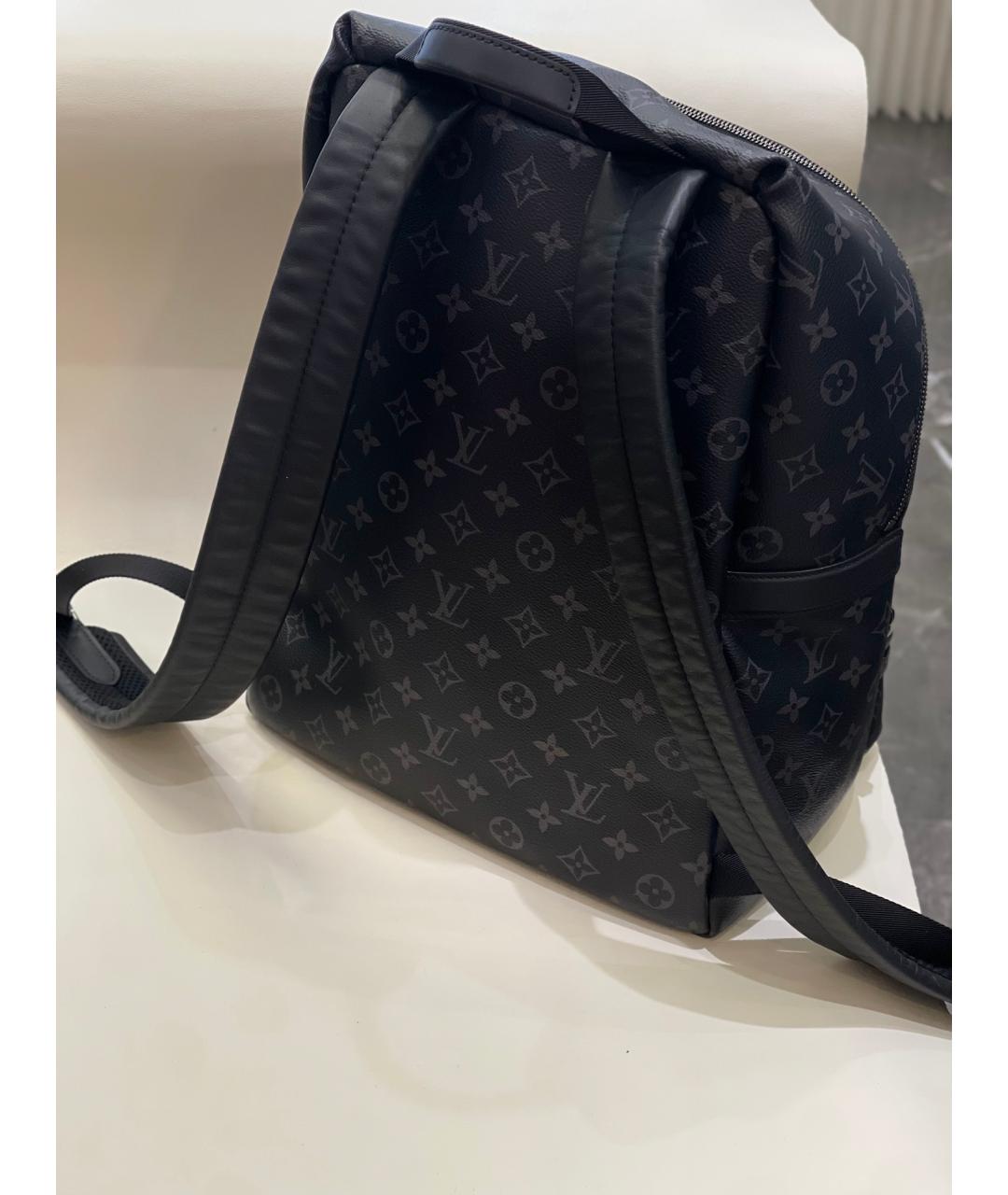 LOUIS VUITTON Черный рюкзак из искусственной кожи, фото 3