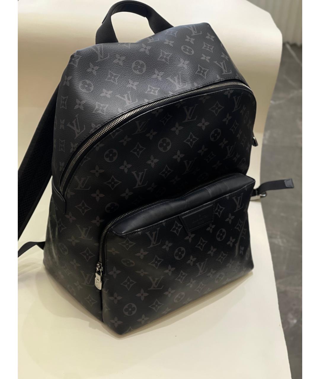 LOUIS VUITTON Черный рюкзак из искусственной кожи, фото 2