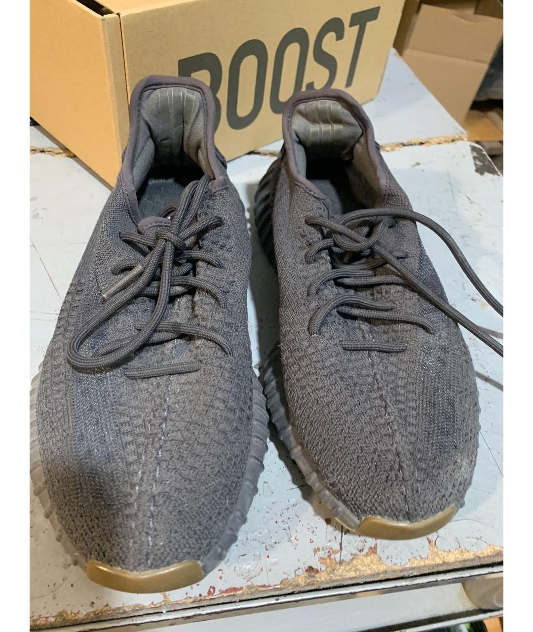 ADIDAS YEEZY Коричневые текстильные низкие кроссовки / кеды, фото 2