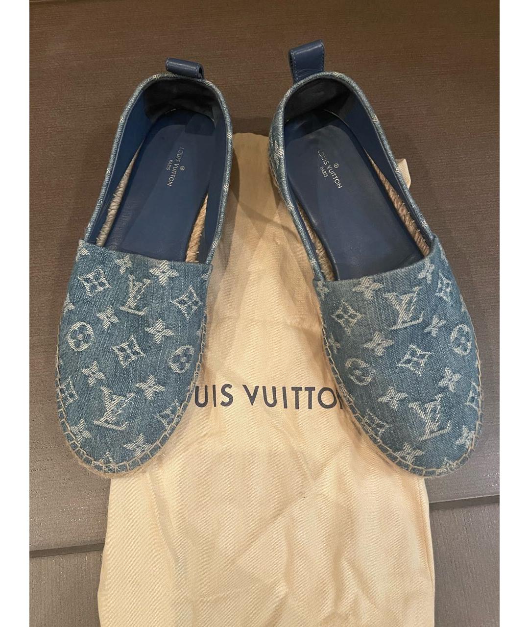 LOUIS VUITTON Синие лоферы, фото 3