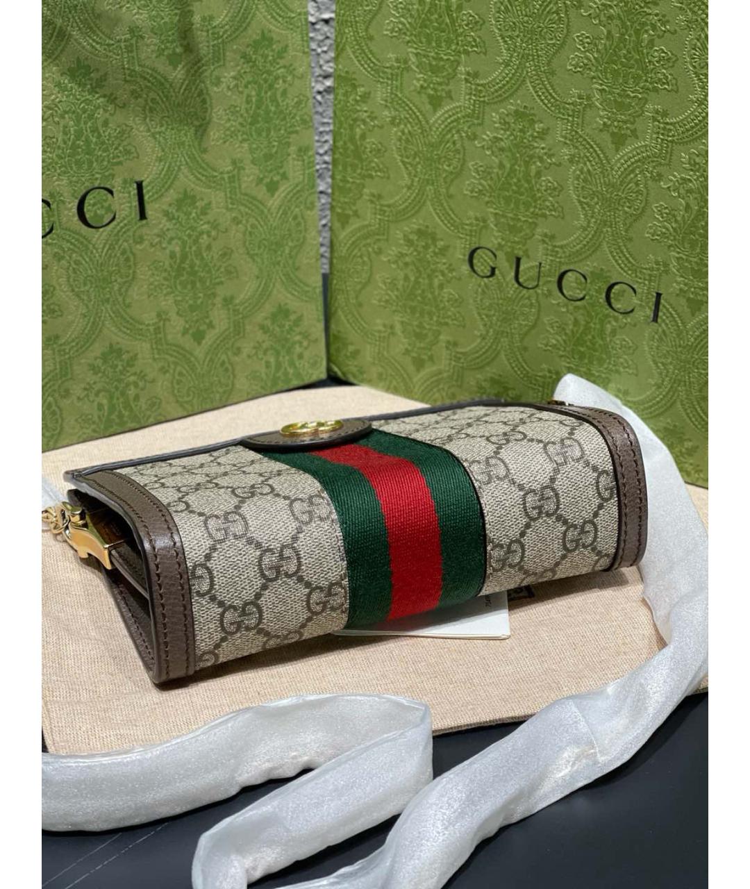 GUCCI Коричневая сумка через плечо, фото 6