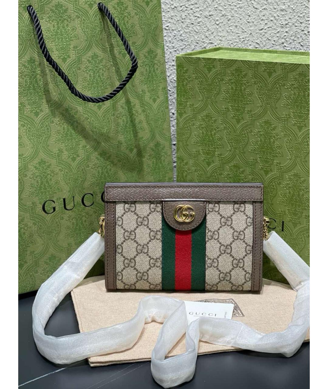 GUCCI Коричневая сумка через плечо, фото 10